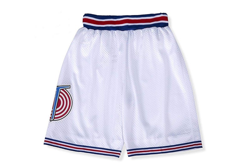 CAIYOO Space Movie Youth Basketball Shorts for Boys Fit Age 5-18 Kids (US, Alpha, Small, Regular, White) - Image 1